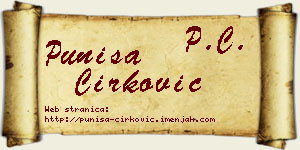 Puniša Ćirković vizit kartica